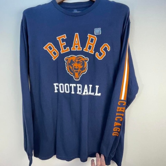 NFL Other - NFL Large Navy and orange Chicago Bears long sleeve logo t-shirt